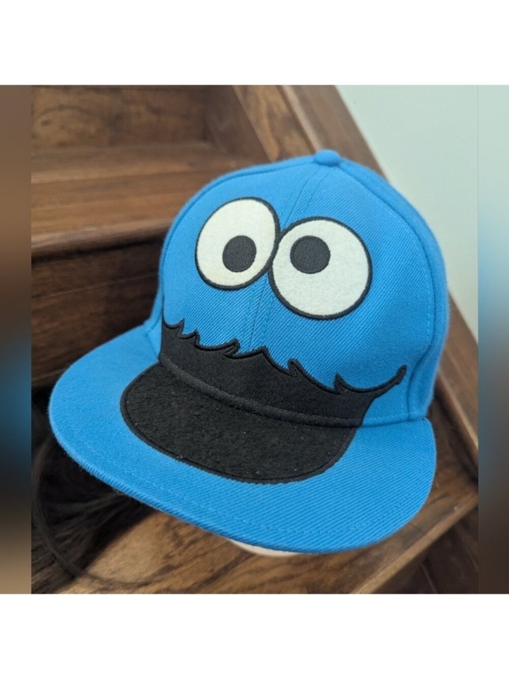 Sesame street  cookie monster Baseball cap woolblend hat size 7 1/4 / Large